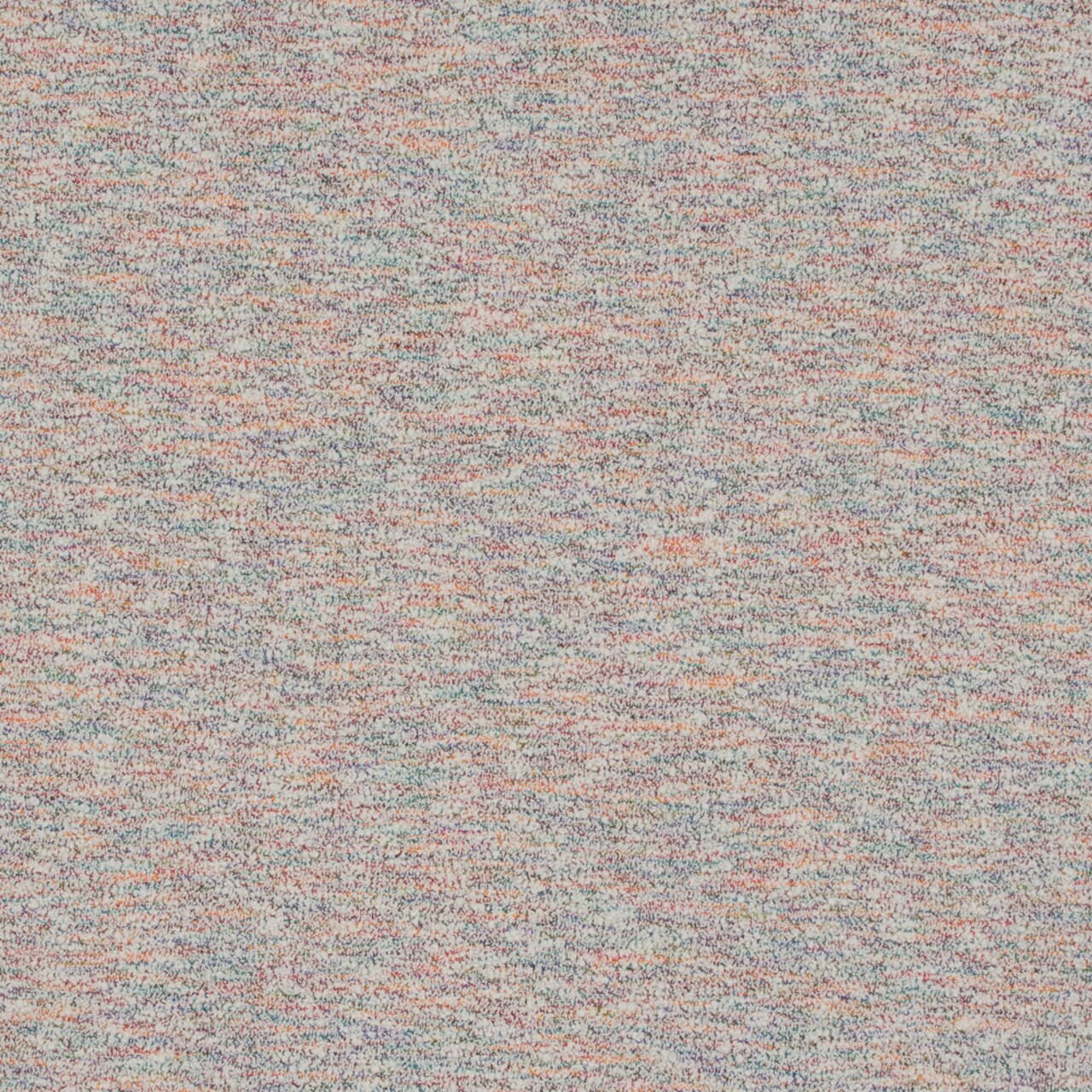 1 Yard Multicolor & Ivory Crepe Back Boucled Cotton Tweed Fabric
